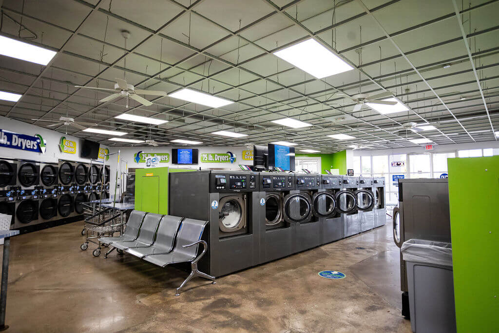 Laundromat interior